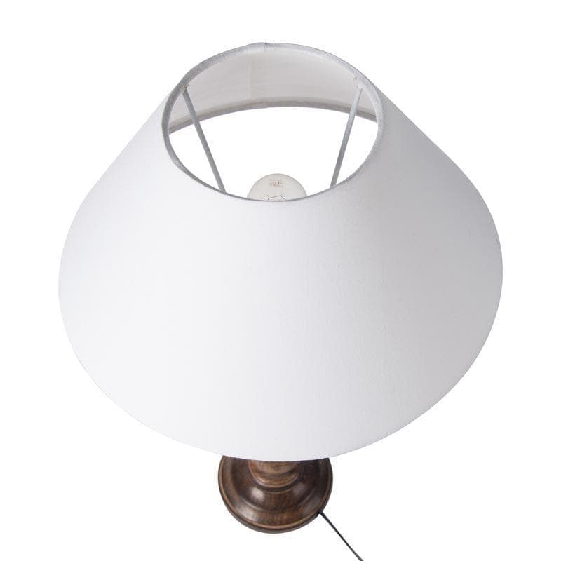 Buy Mabel Antique Table Lamp - White Table Lamp from Vaaree