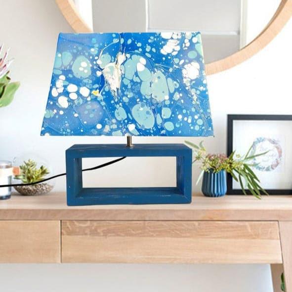 Table Lamp - Marbling Sparkle Table Lamp - Blue