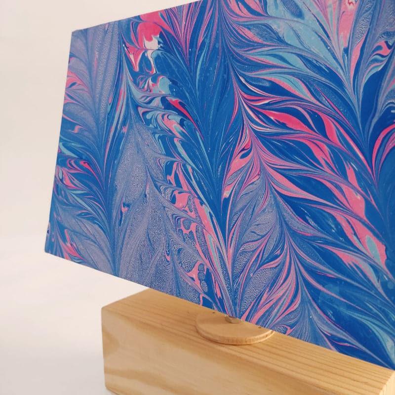 Table Lamp - Marbling Table Lamp - Blue & Pink