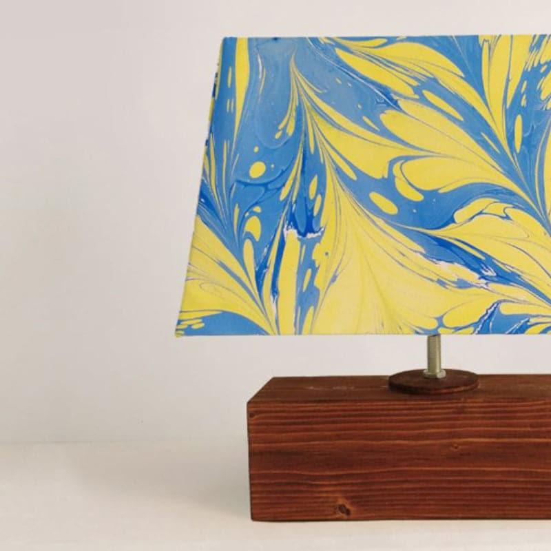 Table Lamp - Marbling Table Lamp - Yellow & Blue