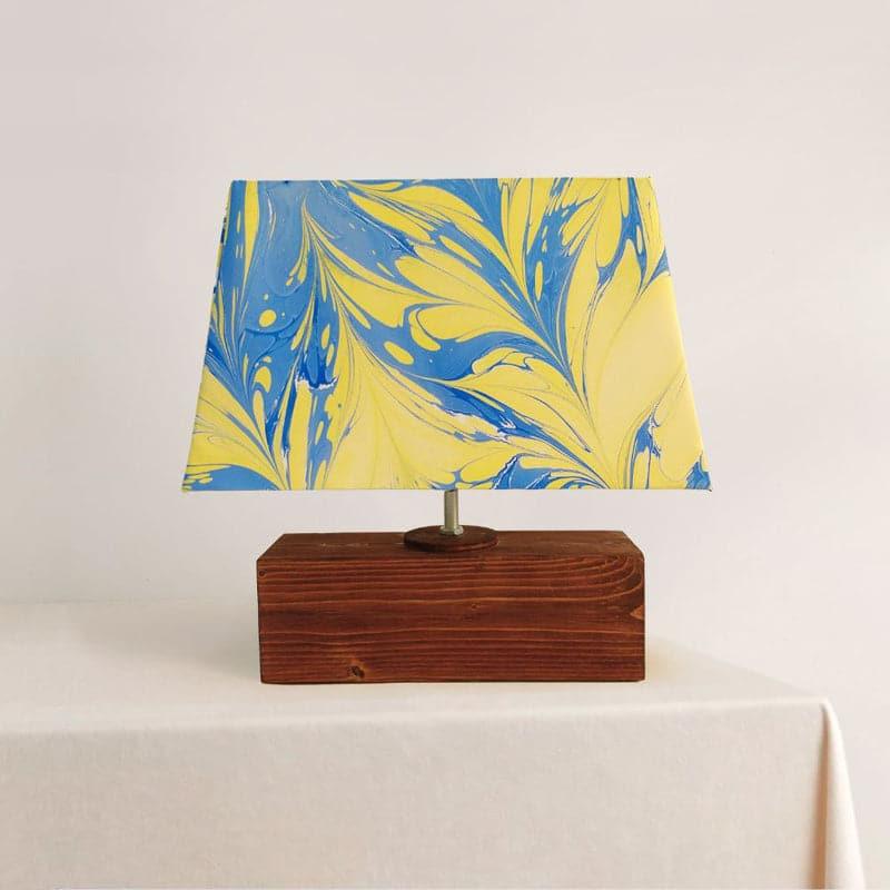 Table Lamp - Marbling Table Lamp - Yellow & Blue