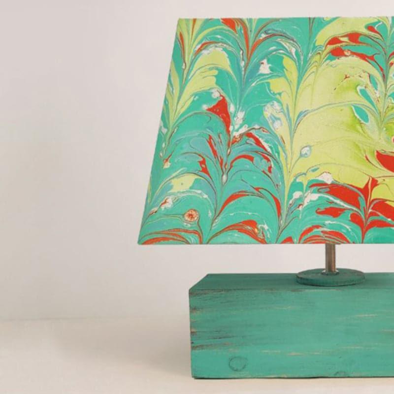 Table Lamp - Marbling Table Lamp - Yellow & Green