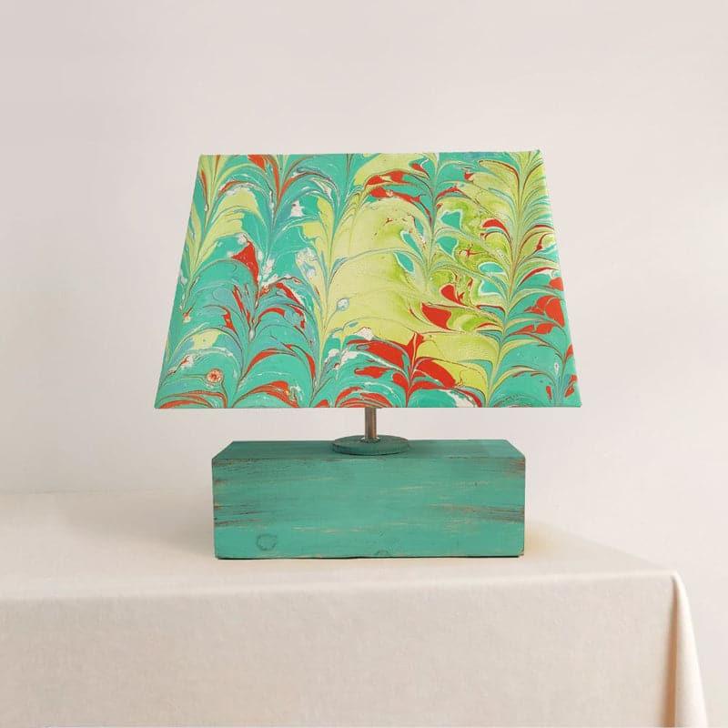 Table Lamp - Marbling Table Lamp - Yellow & Green