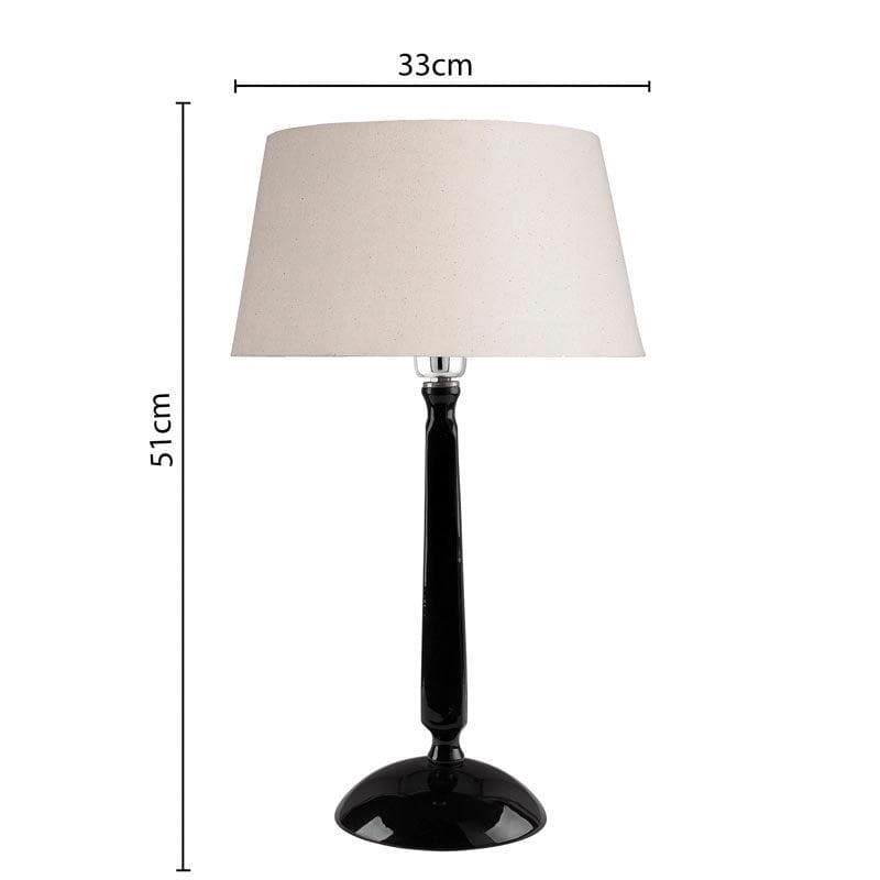 Table Lamp - Marvel Luminary Black Table Lamp - Khadi