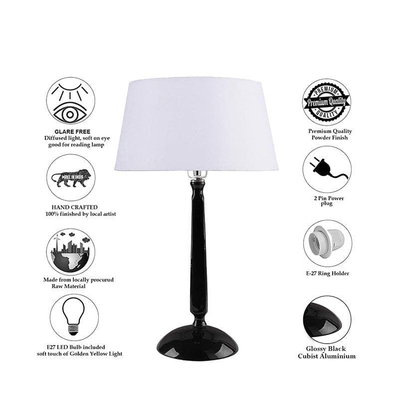 Table Lamp - Marvel Luminary Black Table Lamp - White