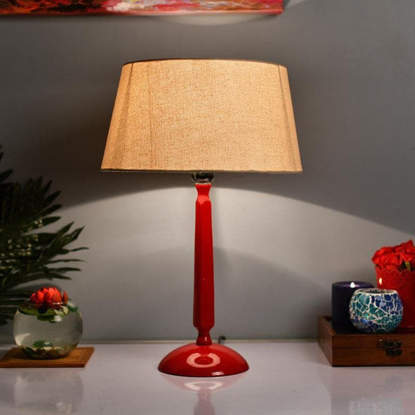 Table Lamp - Marvel Luminary Red Table Lamp - Khadi