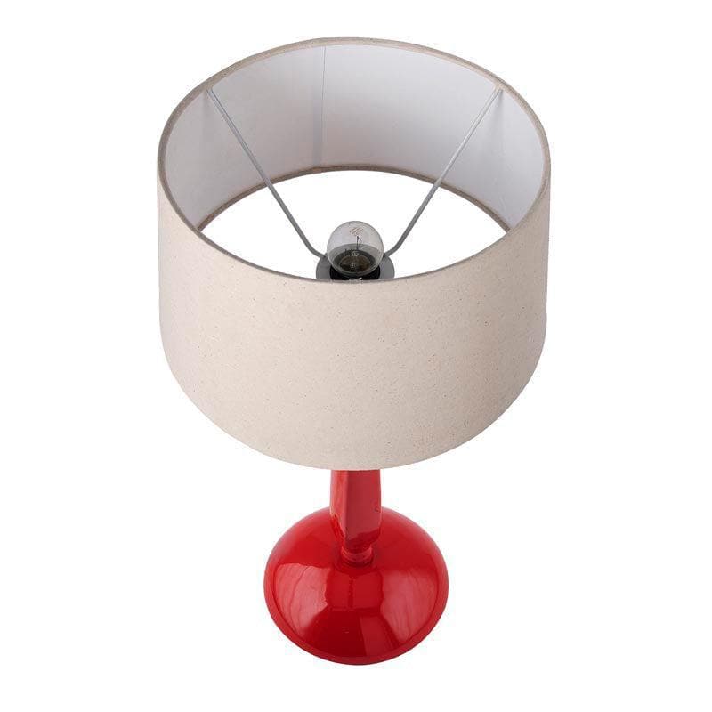 Table Lamp - Marvel Luminary Red Table Lamp - Khadi