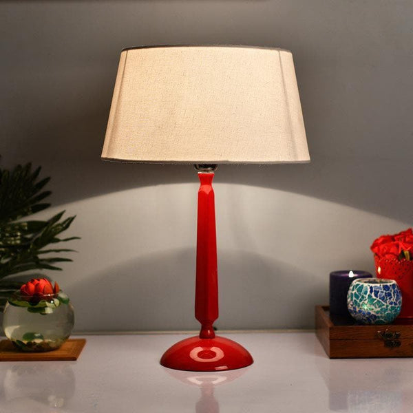 Table Lamp - Marvel Luminary Red Table Lamp - White