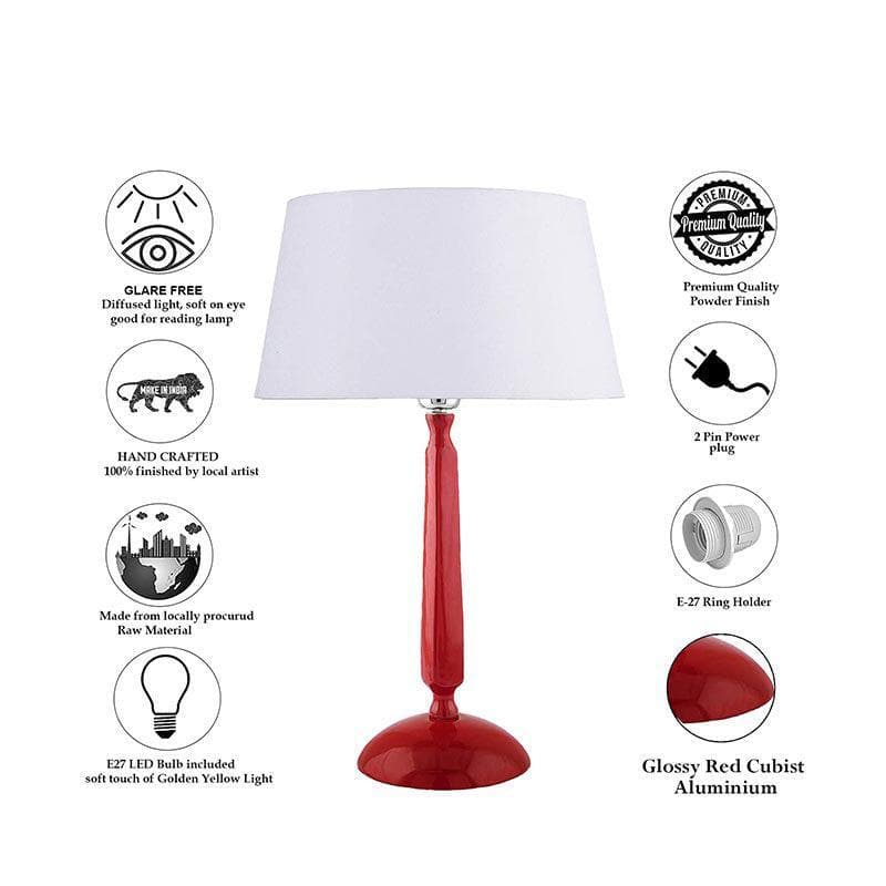 Table Lamp - Marvel Luminary Red Table Lamp - White