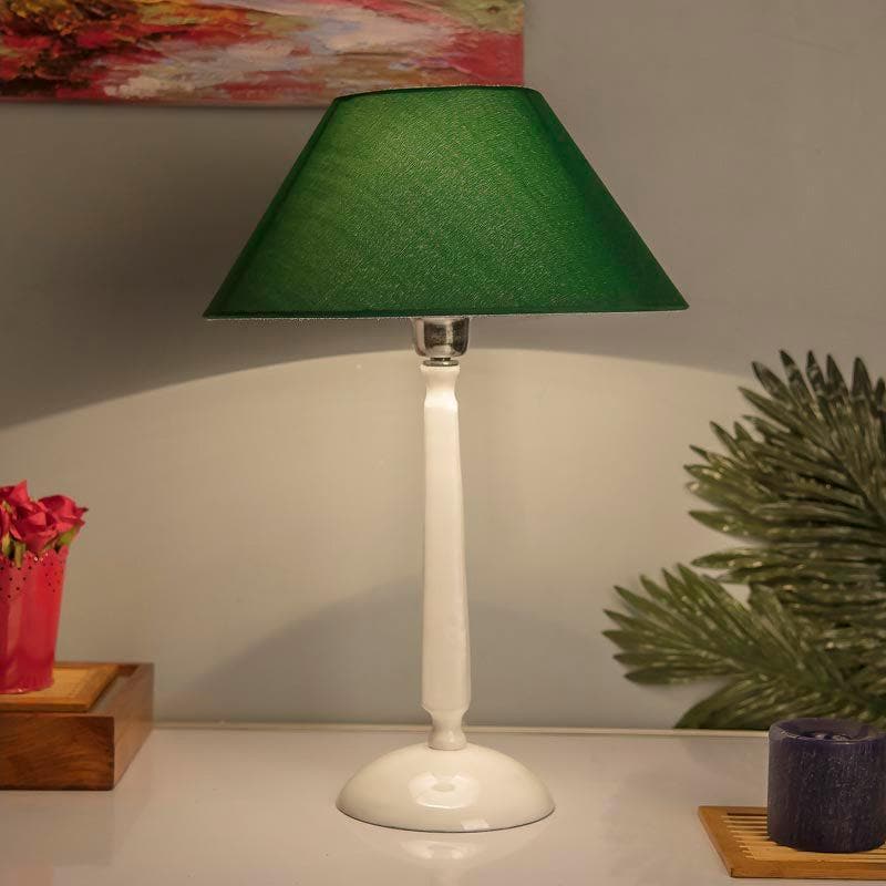 Table Lamp - Marvel Luminary White Table Lamp - Green