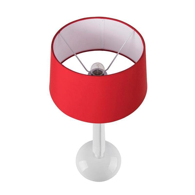 Table Lamp - Marvel Luminary White Table Lamp - Red