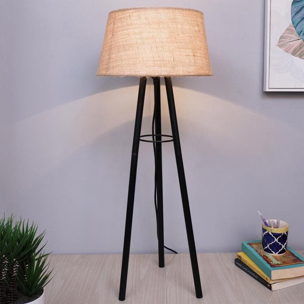 Table Lamp - Mudita Black Floor Lamp - Khadi