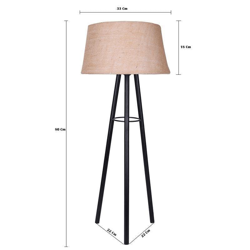 Table Lamp - Mudita Black Floor Lamp - Khadi