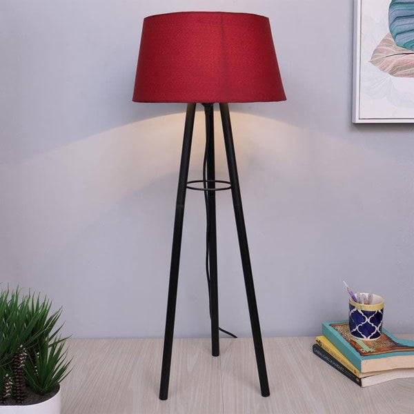 Table Lamp - Mudita Black Floor Lamp - Red