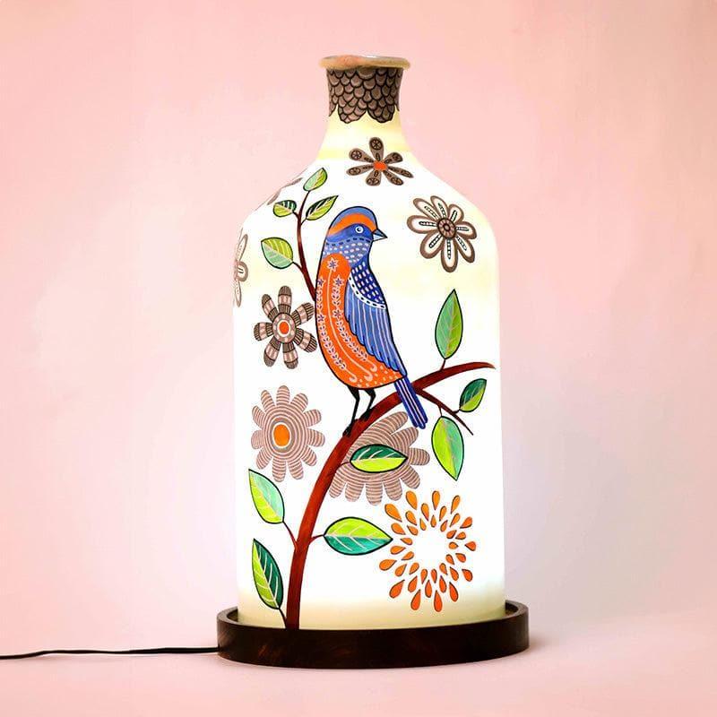 Table Lamp - Nature Bloom Glass Shade Table Lamp