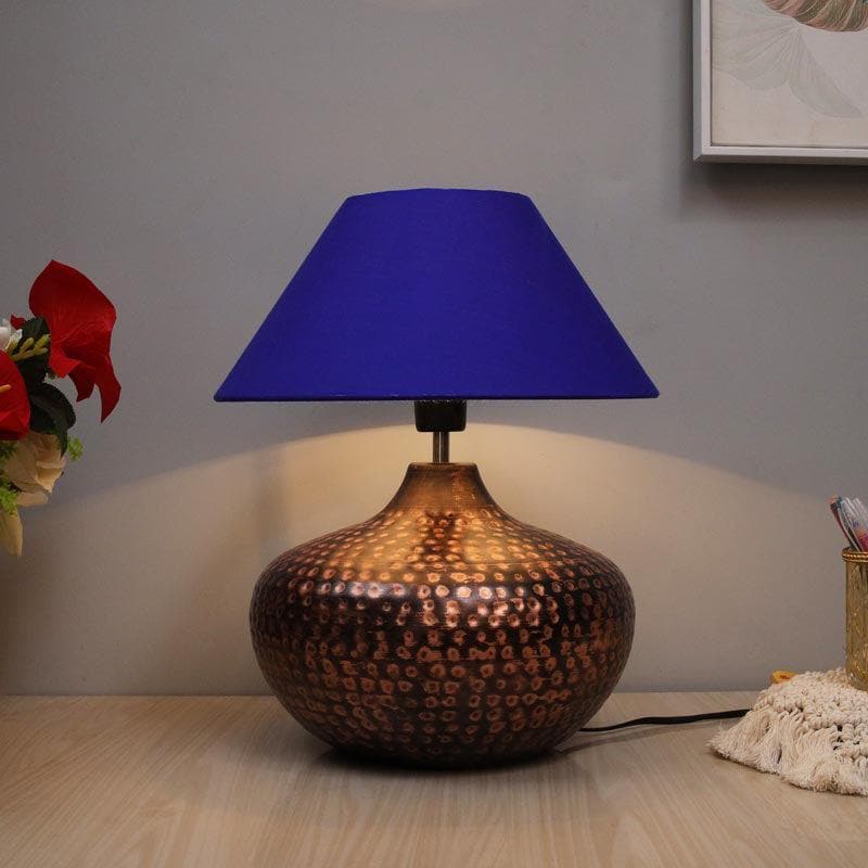 Buy Nihita Table Lamp - Blue Table Lamp from Vaaree