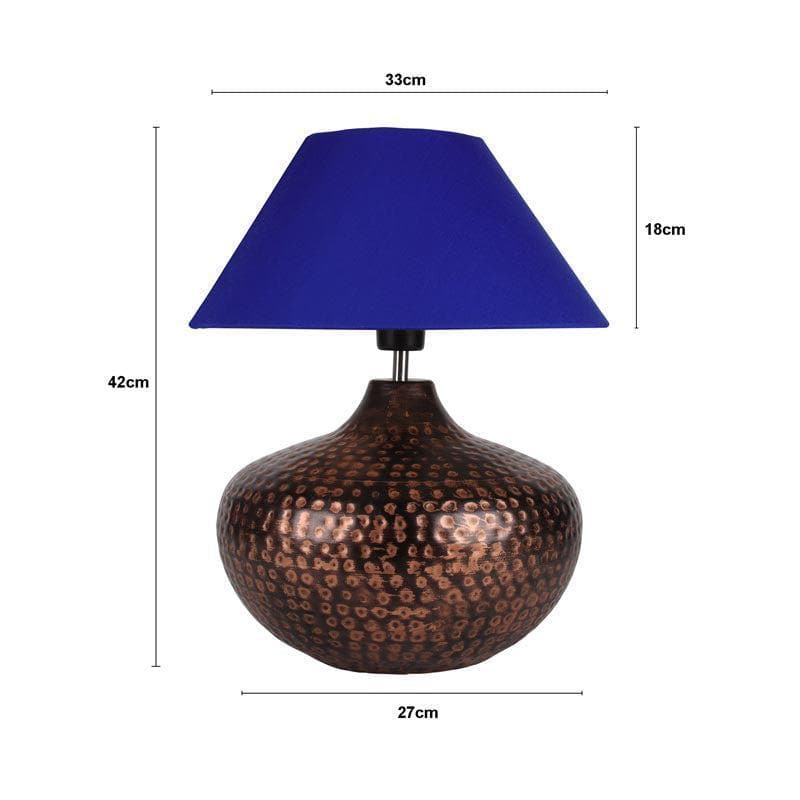 Buy Nihita Table Lamp - Blue Table Lamp from Vaaree