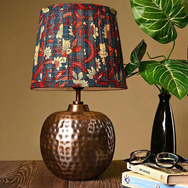 Table Lamp - Noa Hammered Table Lamp - Blue