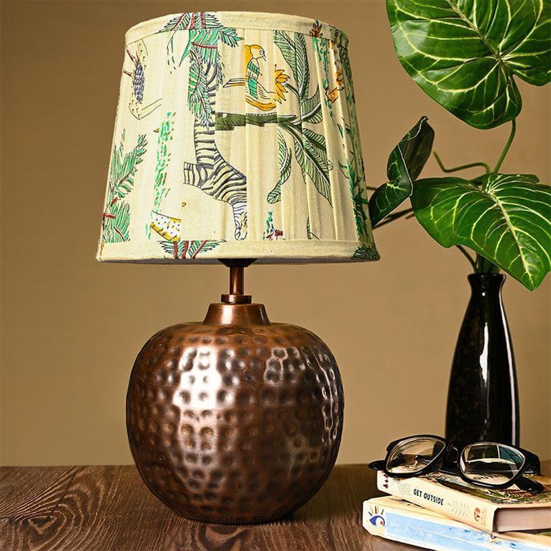 Buy Noa Hammered Table Lamp - Green Table Lamp from Vaaree