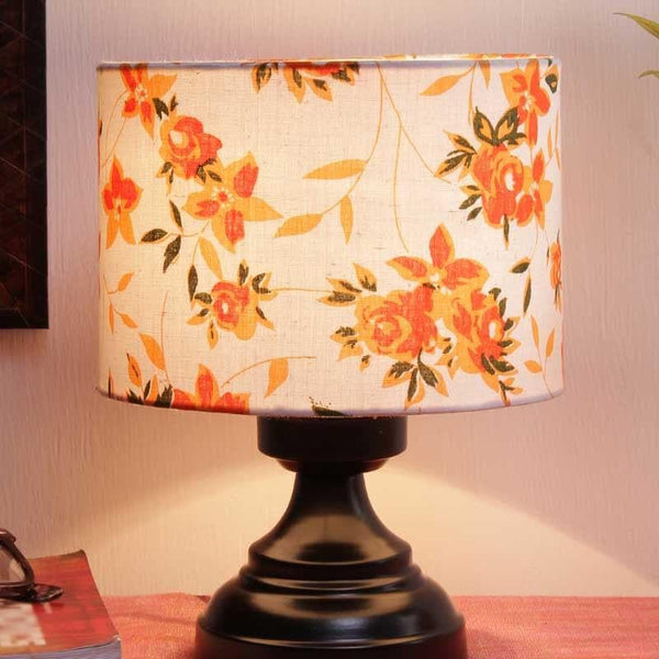 Table Lamp - Orange Fleur Burst Table Lamp