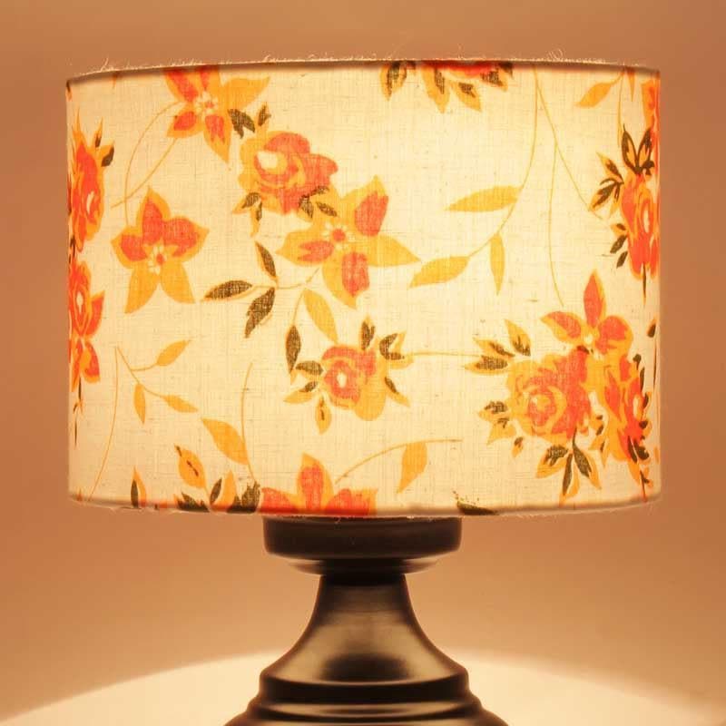 Table Lamp - Orange Fleur Burst Table Lamp