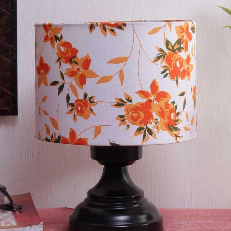 Table Lamp - Orange Fleur Burst Table Lamp