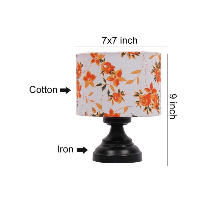 Table Lamp - Orange Fleur Burst Table Lamp