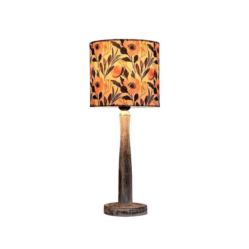 Table Lamp - Pastel Party With Wooden Pillar Table Lamp