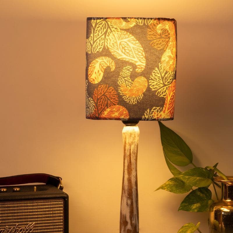 Table Lamp - Precious Paisley With Distress Stand Table Lamp