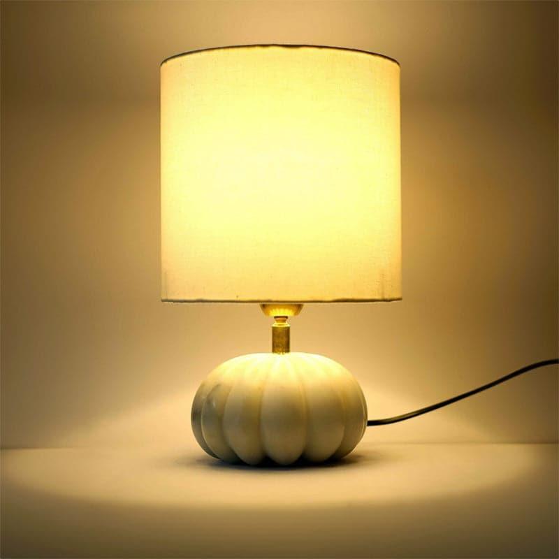 Table Lamp - Pumpkin Base Marble Table Lamp