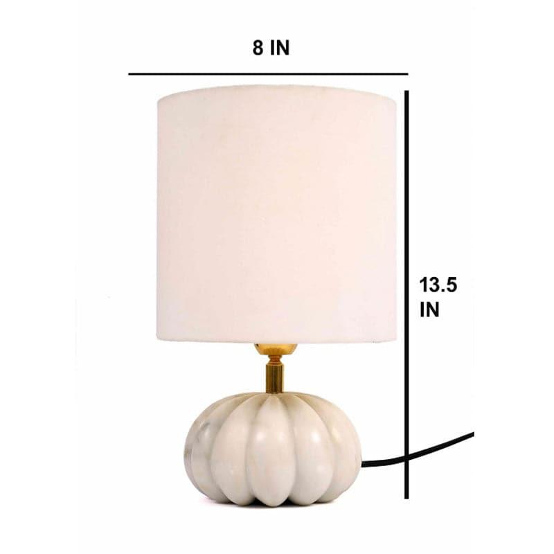 Table Lamp - Pumpkin Base Marble Table Lamp