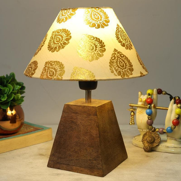 Table Lamp - Pyramid Perfection Gold Leaf Table Lamp