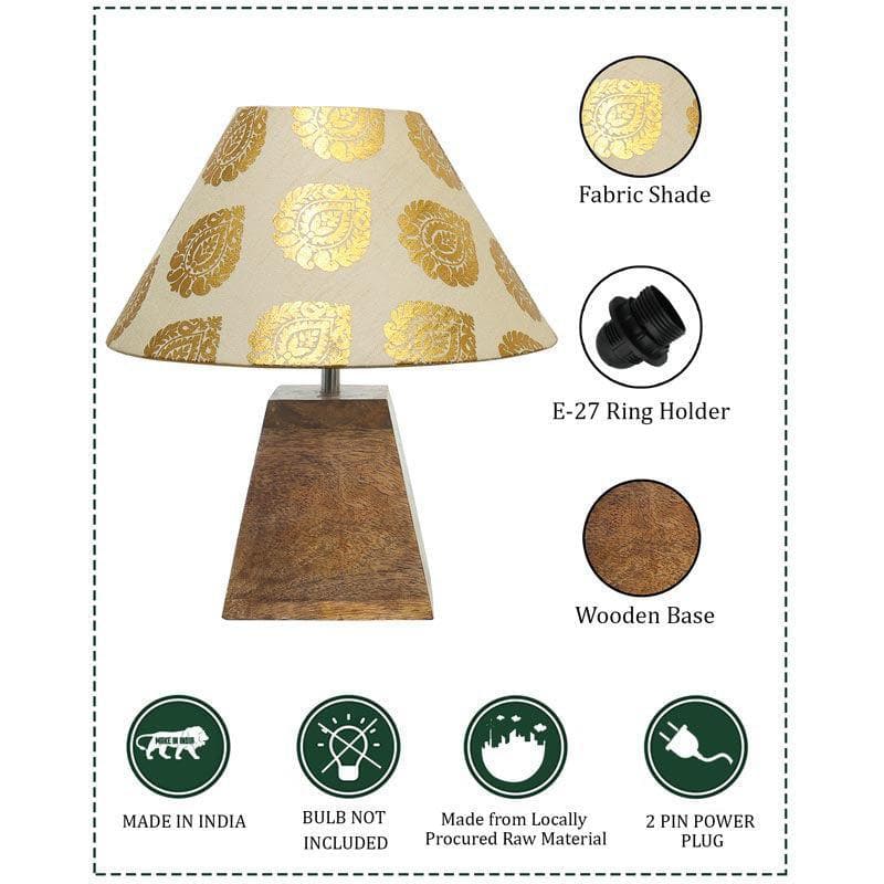 Table Lamp - Pyramid Perfection Gold Leaf Table Lamp