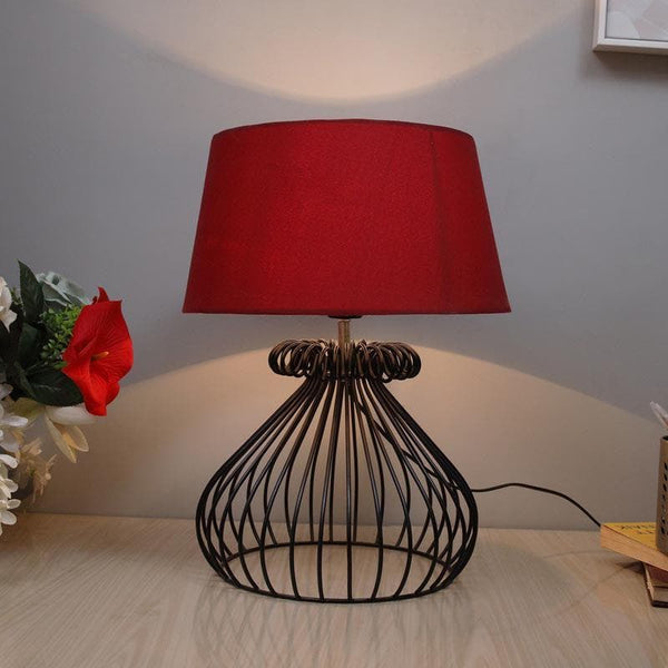 Table Lamp - Querencia Black Table Lamp - Red