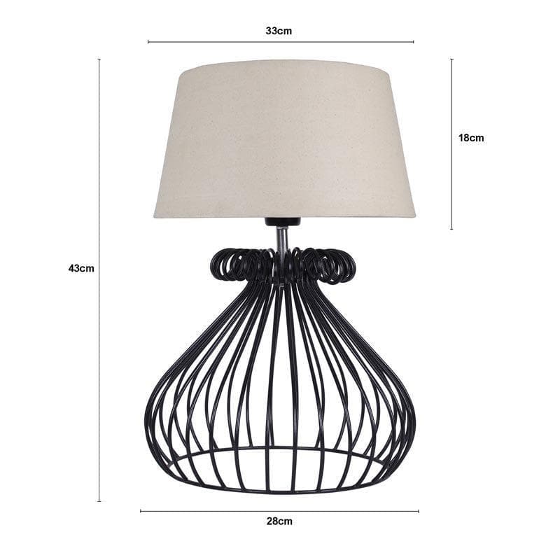 Table Lamp - Querencia Black Table Lamp - White