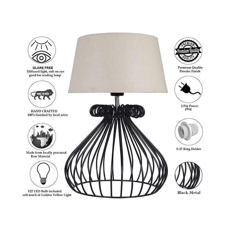 Table Lamp - Querencia Black Table Lamp - White