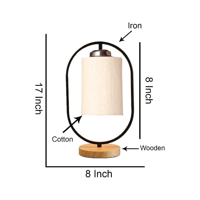 Buy Radiant Echo Table Lamp - White Table Lamp from Vaaree