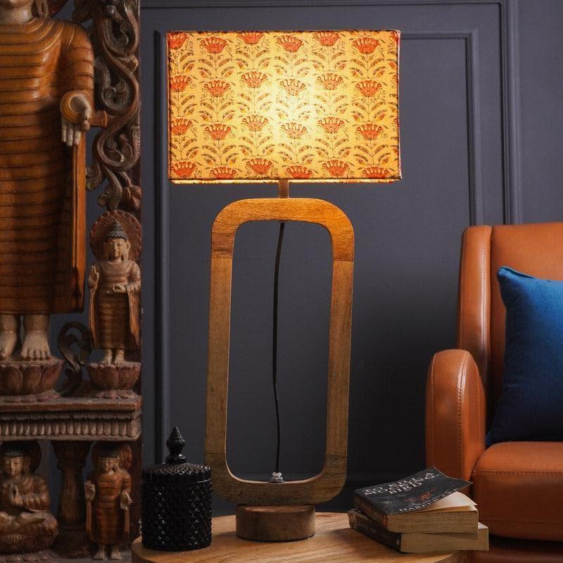 Table Lamp - Red Tribal Bloom Medusa Table Lamp