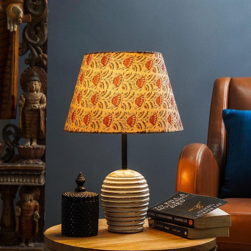 Table Lamp - Red Tribal Bloom Nora Table Lamp