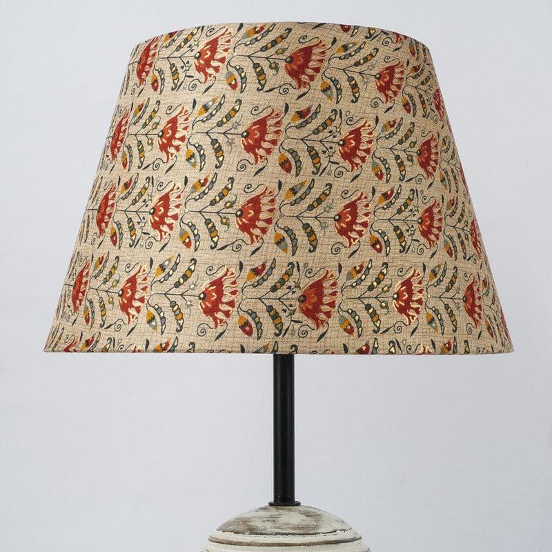 Table Lamp - Red Tribal Bloom Nora Table Lamp