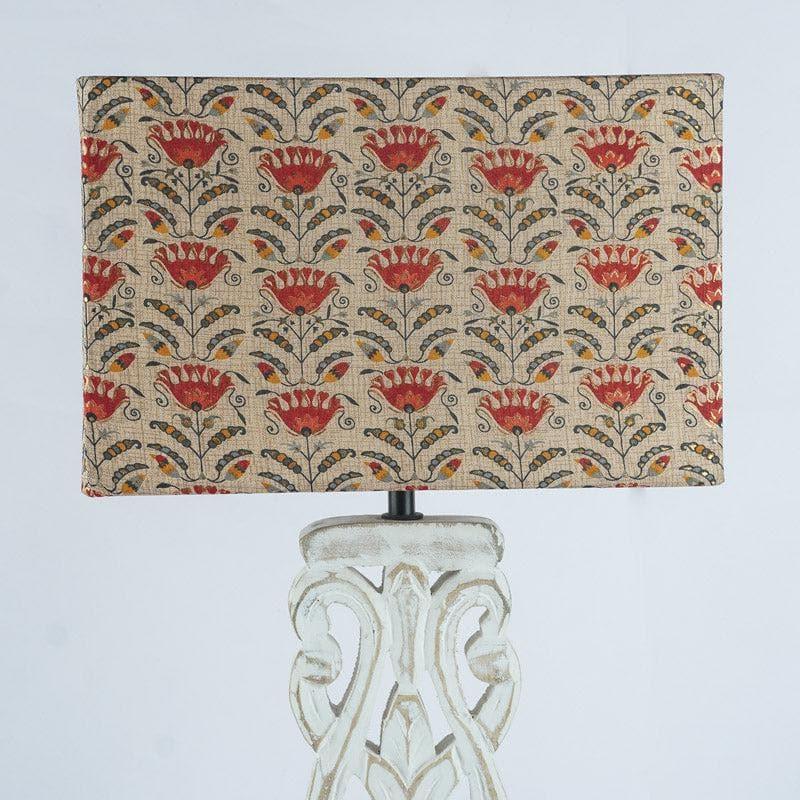 Table Lamp - Red Tribal Bloom Patricia Table Lamp