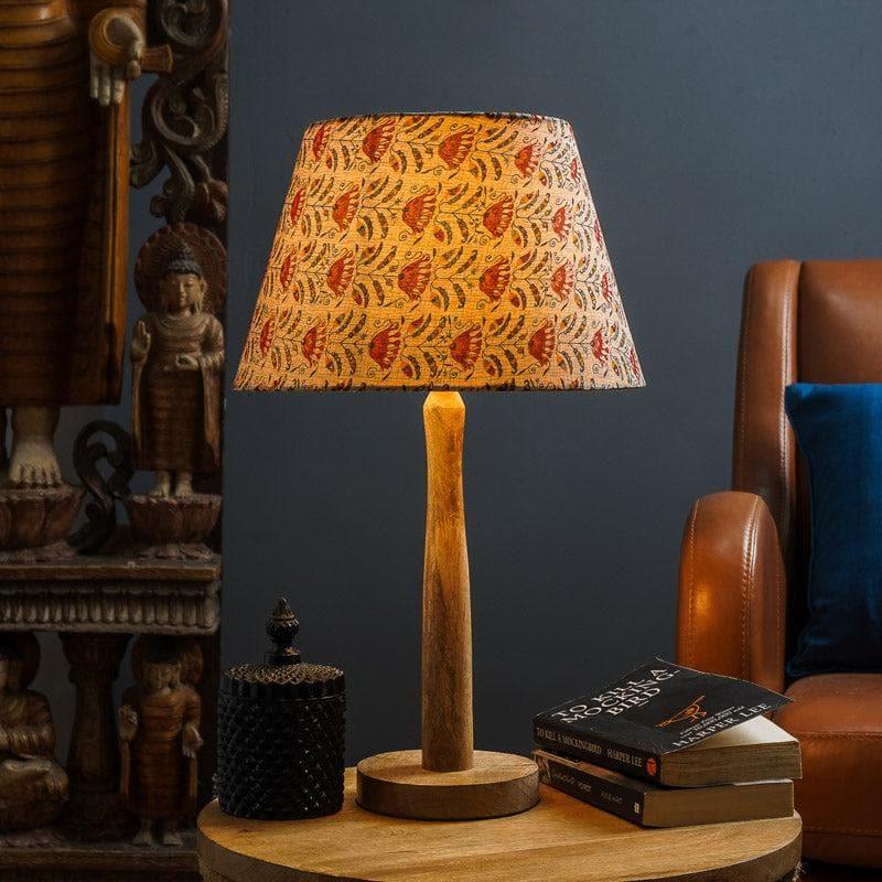 Table Lamp - Red Tribal Bloom Quasar Table Lamp