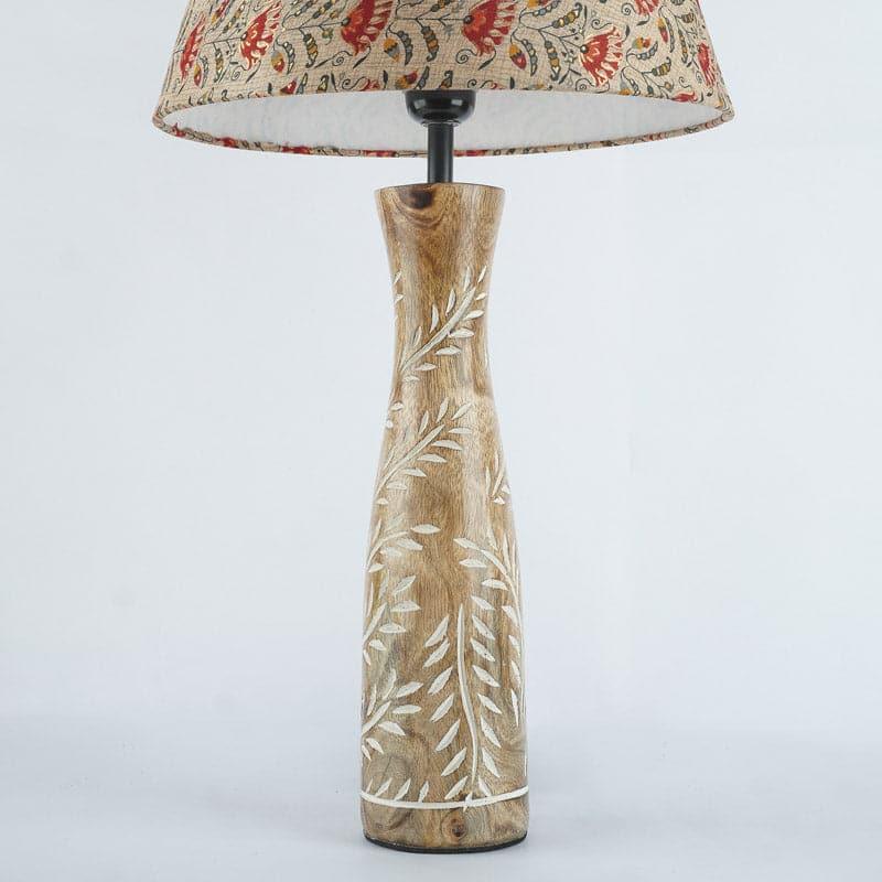 Table Lamp - Red Tribal Bloom Vintage Vine Table Lamp