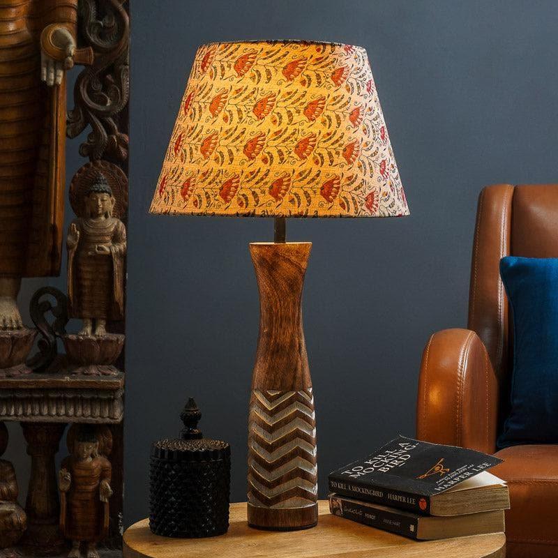 Table Lamp - Red Tribal Bloom Zephyral Table Lamp