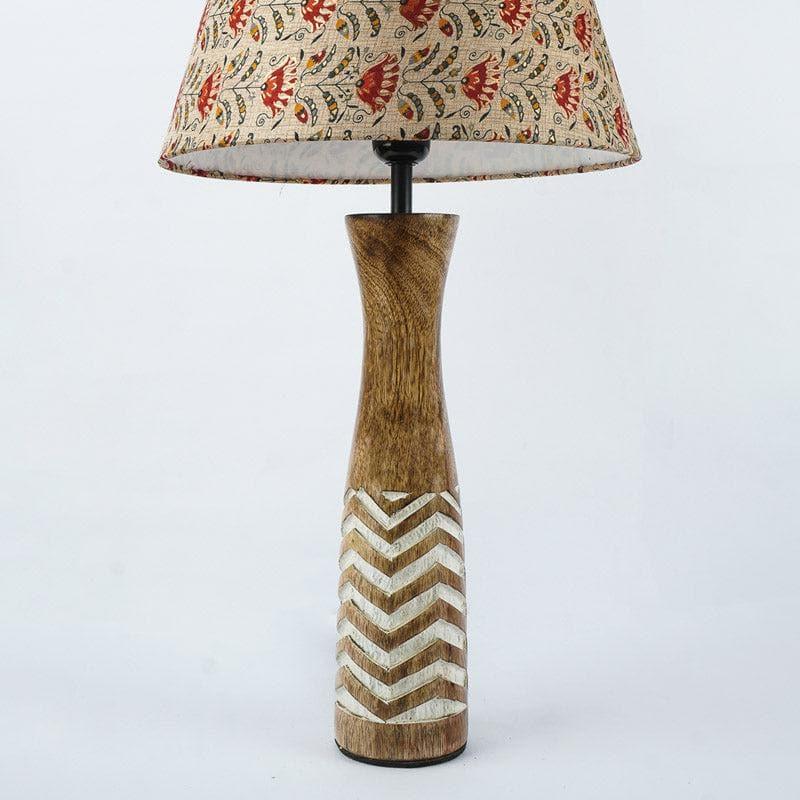 Table Lamp - Red Tribal Bloom Zephyral Table Lamp