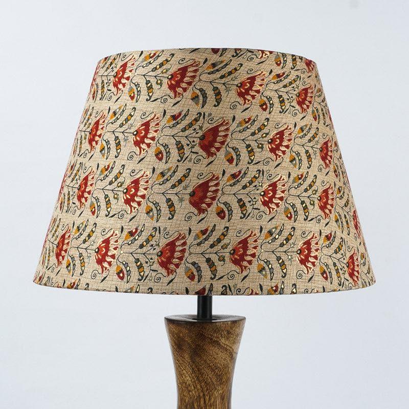 Table Lamp - Red Tribal Bloom Zephyral Table Lamp