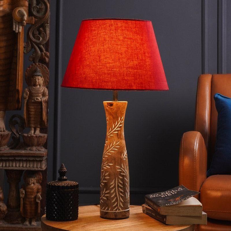 Table Lamp - Red Wrap Fern Fun Table Lamp