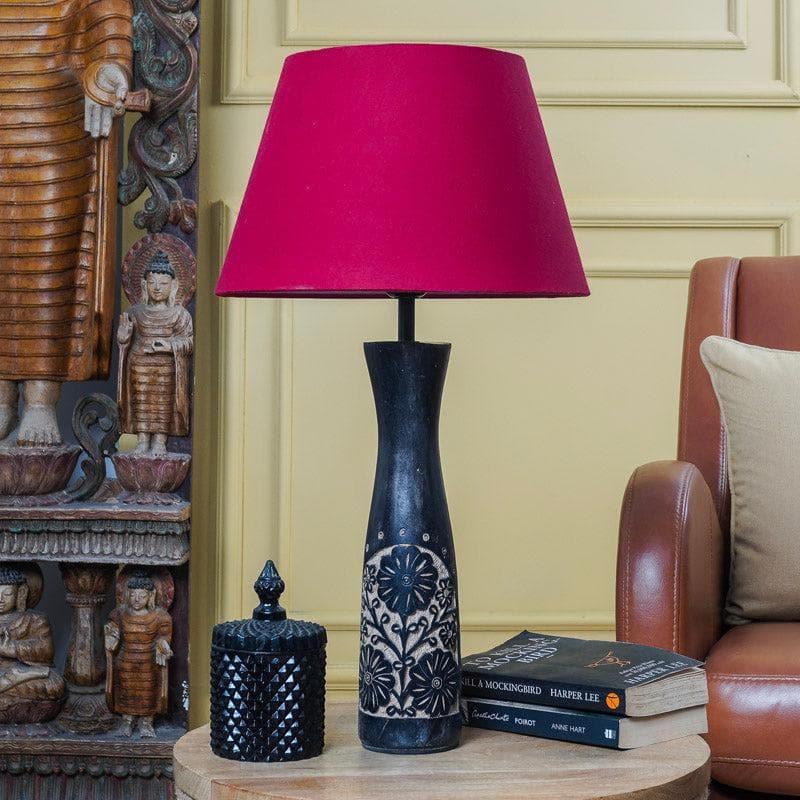 Table Lamp - Red Wrap Petunia Table Lamp