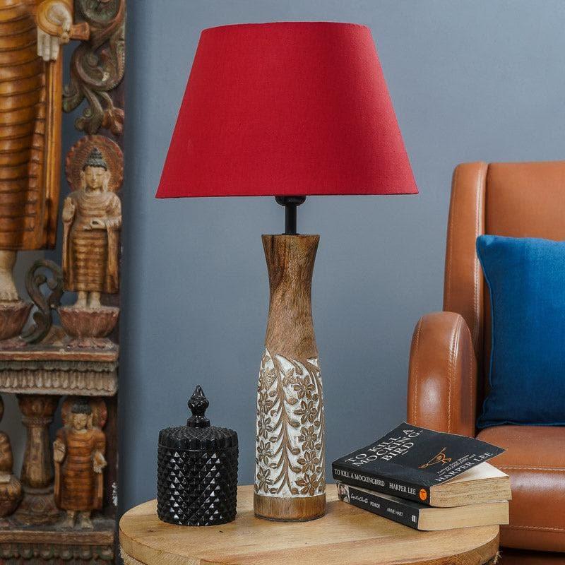 Table Lamp - Red Wrap Rustic Charm Table Lamp