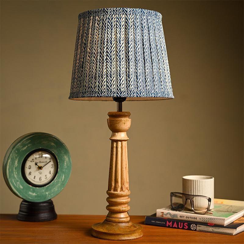 Table Lamp - Reina Wooden Table Lamp - Grey